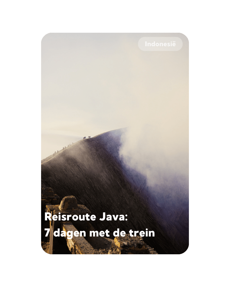 Blog foto: Reisroute Java: 7 dagen met de trein